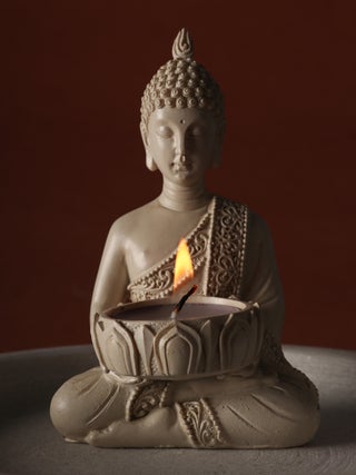Buddha Tealight Holder cream