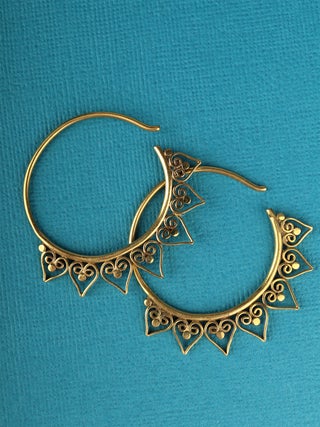 Eclipsi Brass Earrings- PAIR