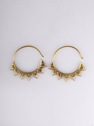 Eclipsi Brass Earrings- PAIR