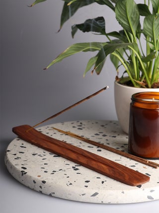 Plain Wood Incense Boat