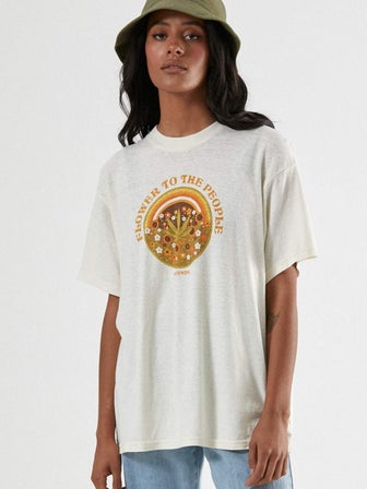 Power Flower - Hemp Oversized Tee