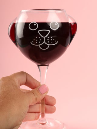 Ruff Day Wine Glass
